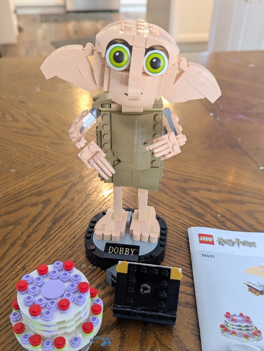 Harry Potter LEGO Dobby Figure - Pink, Olive Green, Black